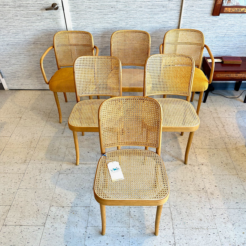 Early Model A 811 And A 811/ F Chairs by Josef Hoffmann for Thonet