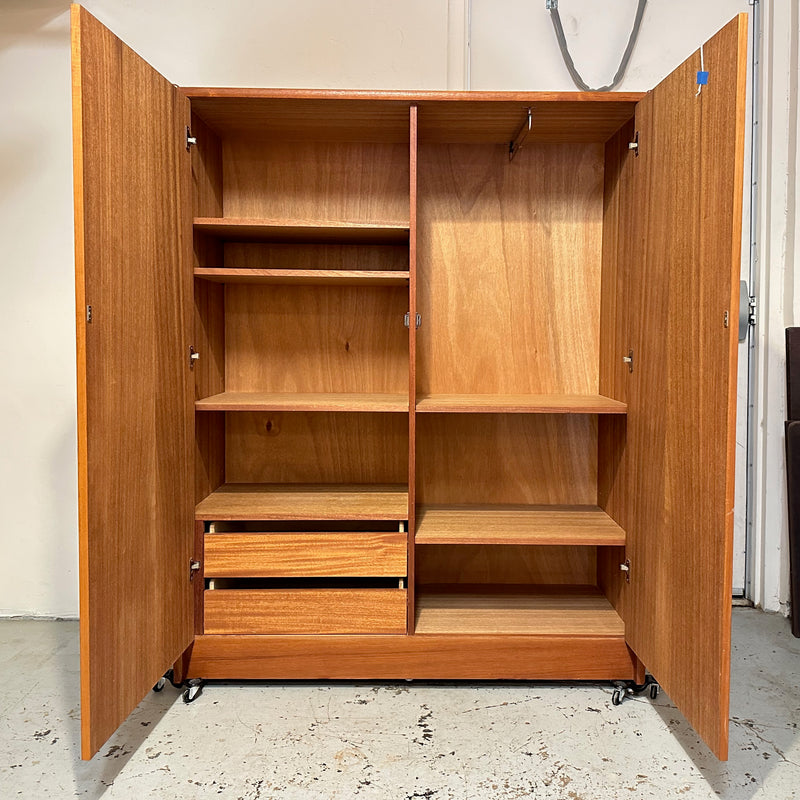 Elegant Mid-Century Modern Teak Wardrobe