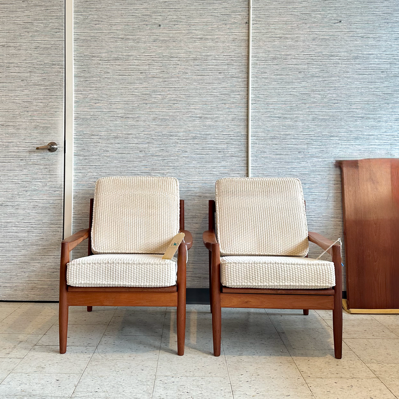Erik Ole Jørgensen For Tarm Stole Mid-Century Teak Armchairs