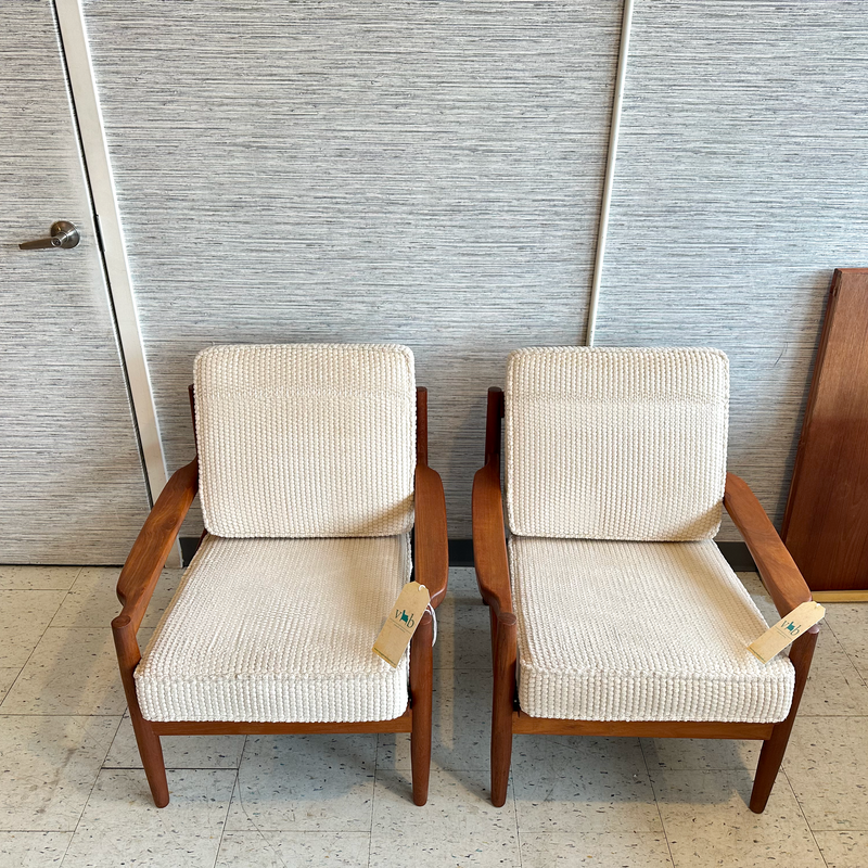 Erik Ole Jørgensen For Tarm Stole Mid-Century Teak Armchairs