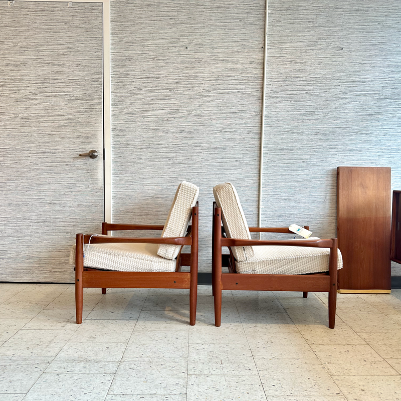Erik Ole Jørgensen For Tarm Stole Mid-Century Teak Armchairs