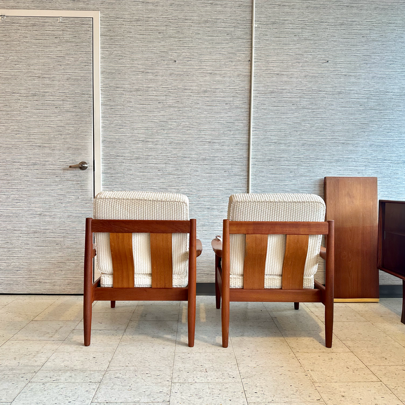 Erik Ole Jørgensen For Tarm Stole Mid-Century Teak Armchairs
