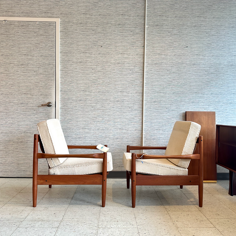 Erik Ole Jørgensen For Tarm Stole Mid-Century Teak Armchairs