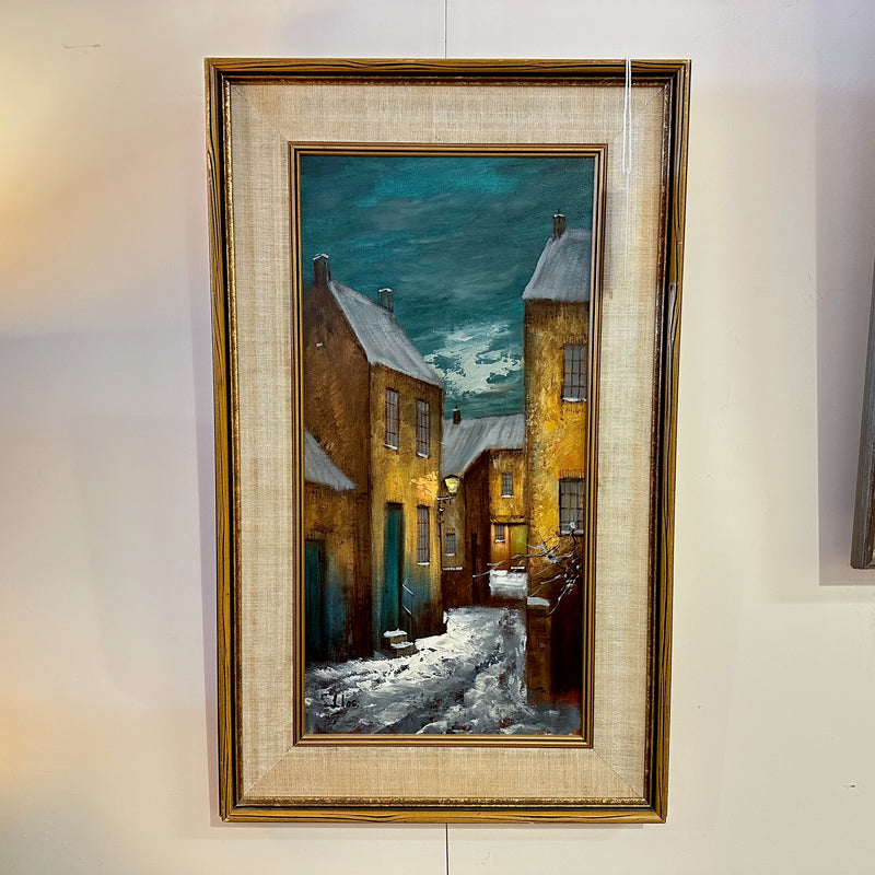 Framed Signed Painting By J Vos