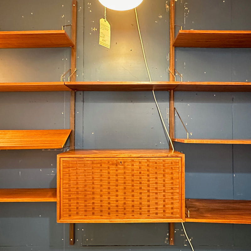 Generous 4 Section Mid-Century Royal System Wall Unit By Poul Cadovius