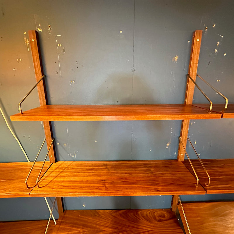 Generous 4 Section Mid-Century Royal System Wall Unit By Poul Cadovius