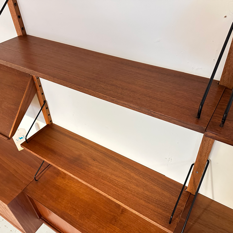 Generous Danish Mid-Century Wall Unit In Teak