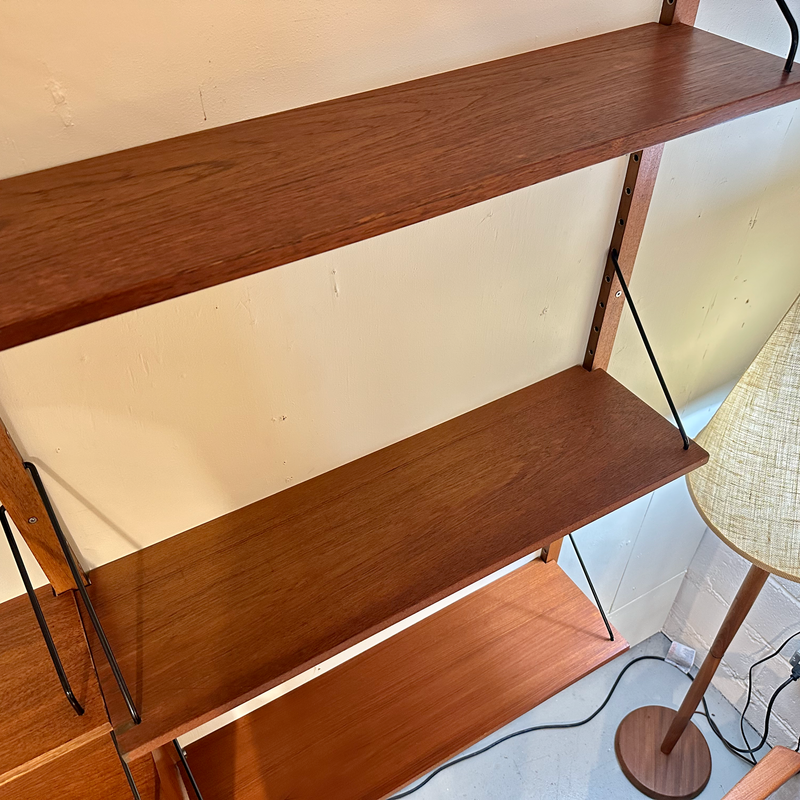 Generous Danish Mid-Century Wall Unit In Teak