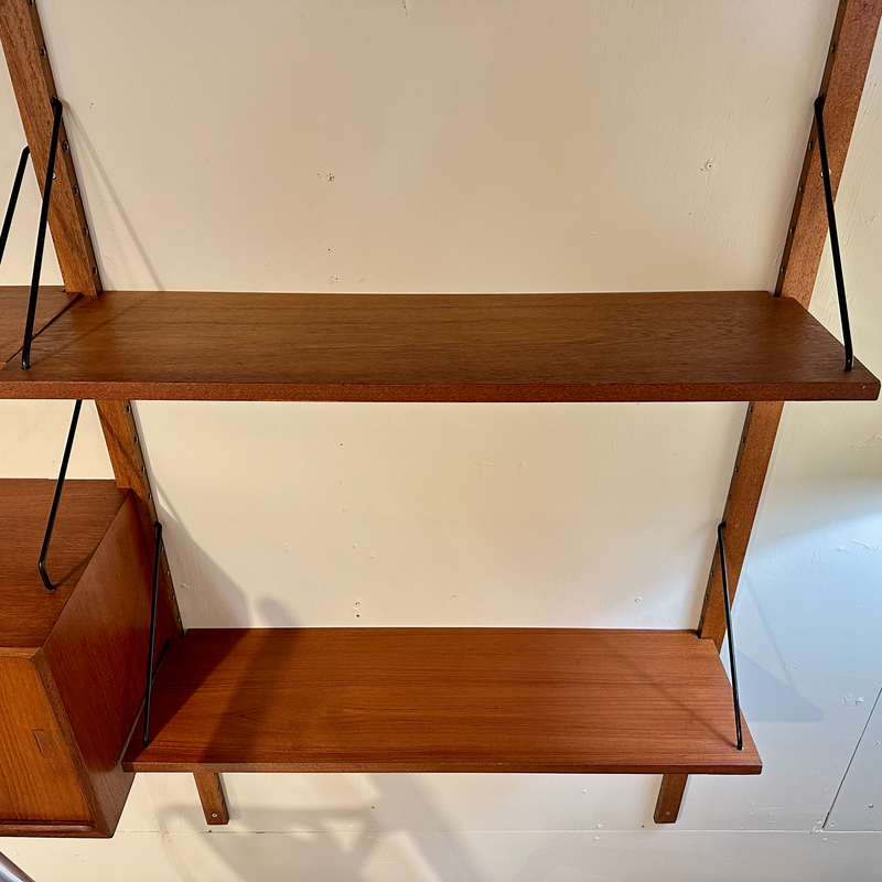 Generous Danish Mid-Century Wall Unit In Teak