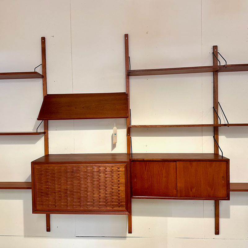 Generous Danish Mid-Century Wall Unit In Teak