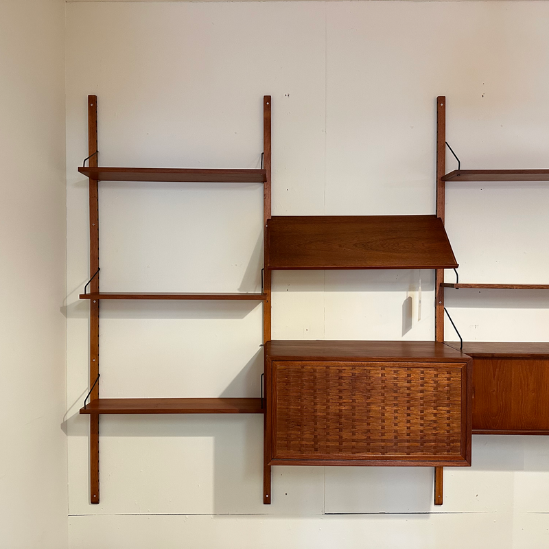 Generous Danish Mid-Century Wall Unit In Teak