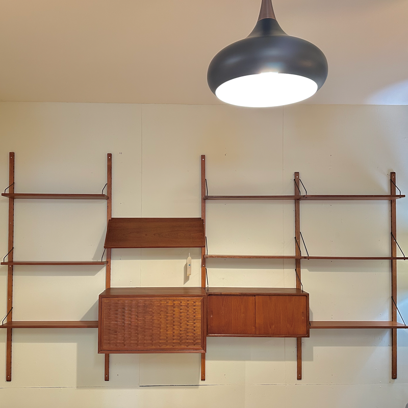Generous Danish Mid-Century Wall Unit In Teak