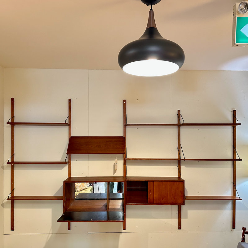 Generous Danish Mid-Century Wall Unit In Teak
