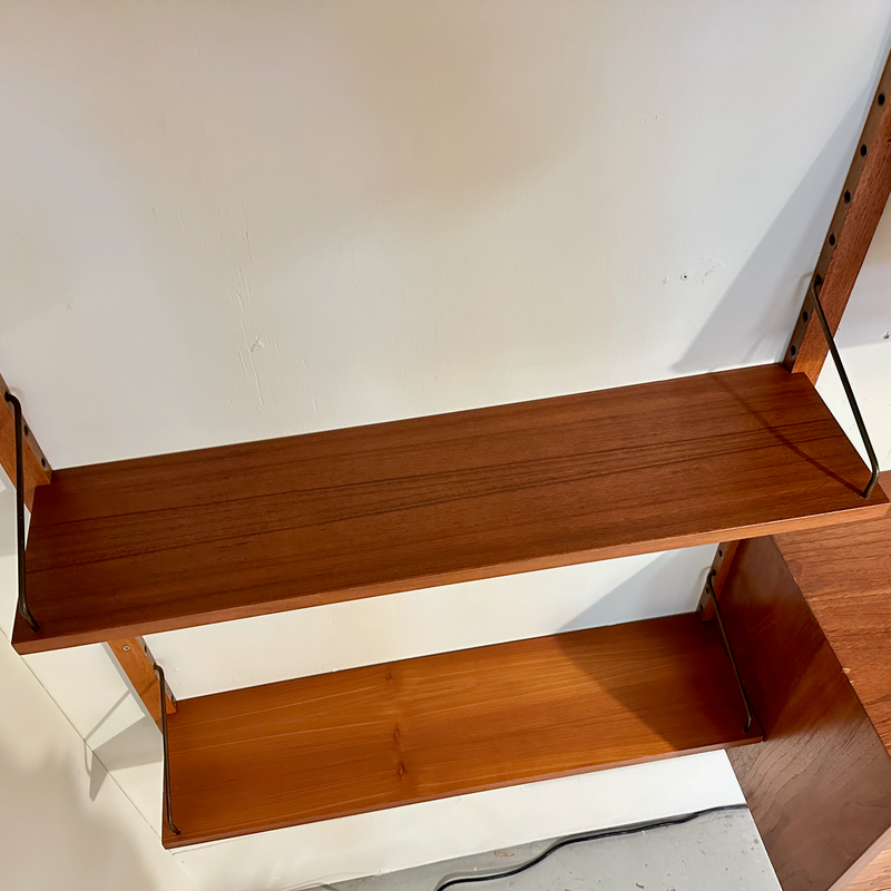 Generous Danish Mid-Century Wall Unit In Teak