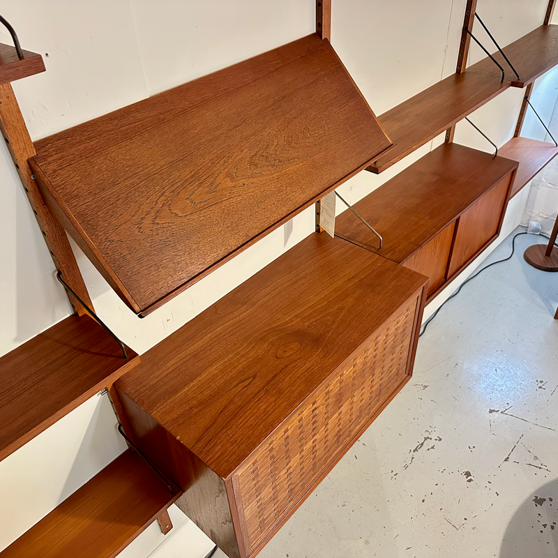 Generous Danish Mid-Century Wall Unit In Teak