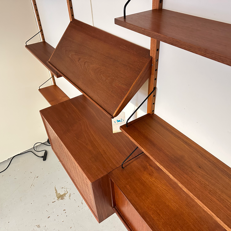 Generous Danish Mid-Century Wall Unit In Teak