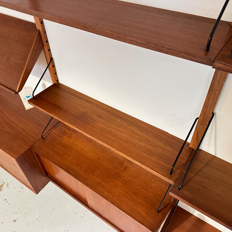 Generous Danish Mid-Century Wall Unit In Teak
