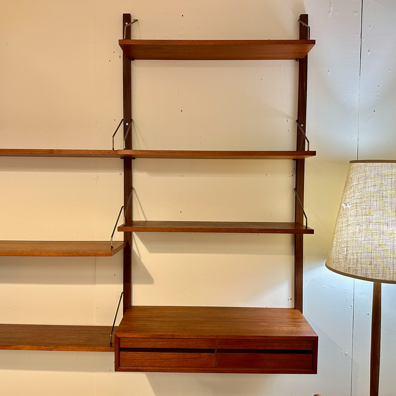 Generous Mid-Century Royal System Wall Unit By Poul Cadovius In Teak