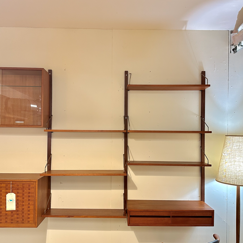 Generous Mid-Century Royal System Wall Unit By Poul Cadovius In Teak