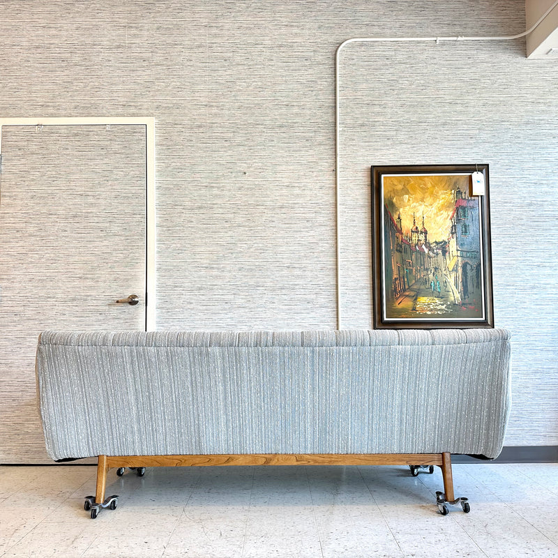 Iconic Canadian Mid-Century Teak Egg Sofa by R Huber