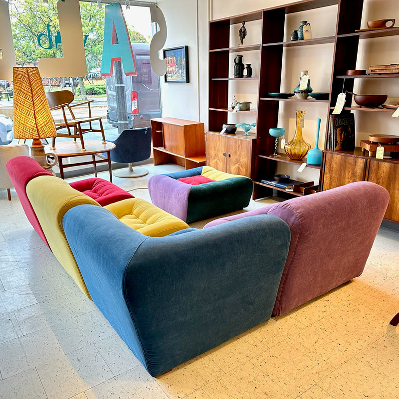 Italian Mid-Century Modern Modular 5 Piece Sofa Set