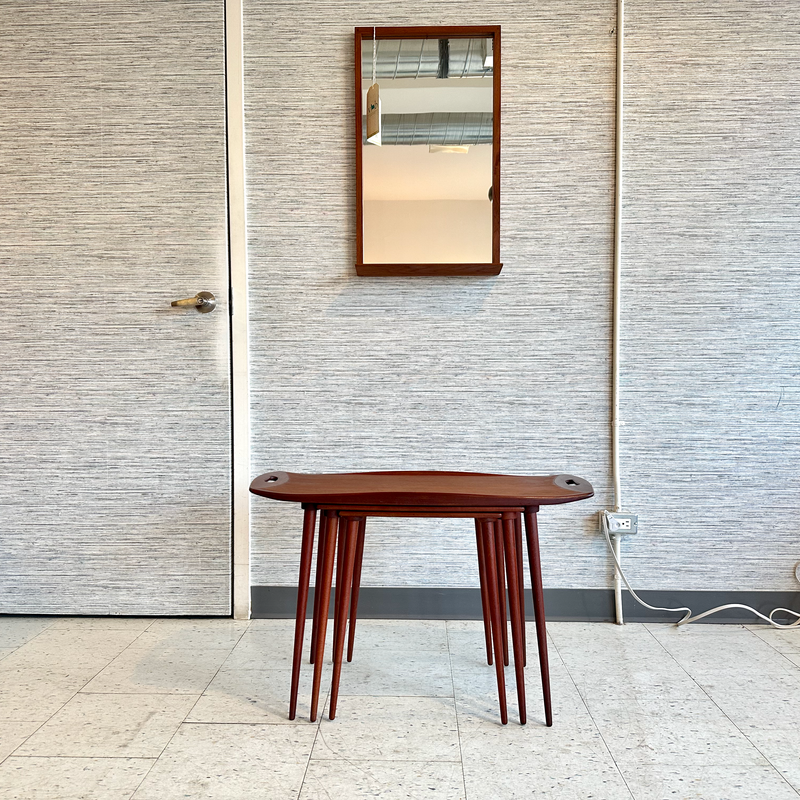 Jens Quistgaard Danish Modern Teak Nesting Tables 1960&