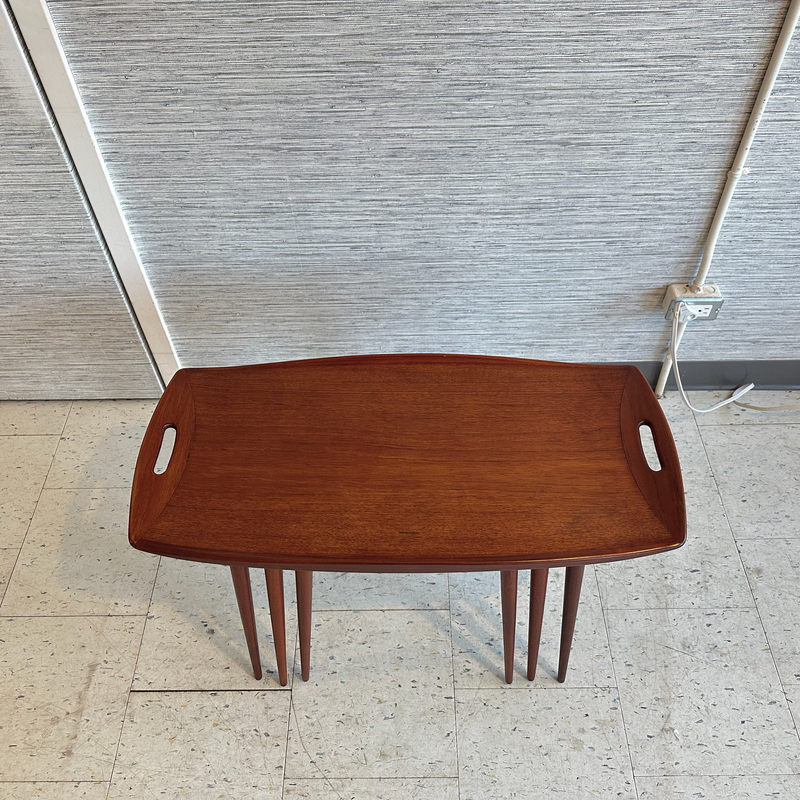 Jens Quistgaard Danish Modern Teak Nesting Tables 1960&