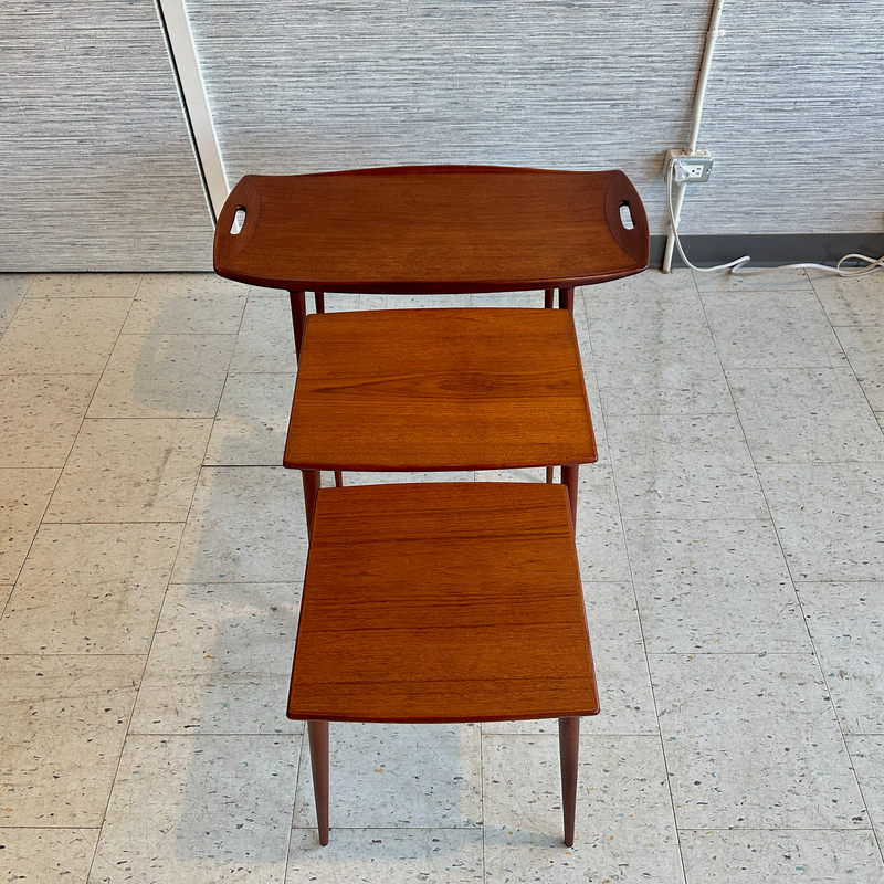 Jens Quistgaard Danish Modern Teak Nesting Tables 1960&
