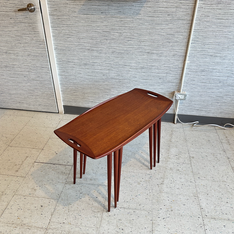 Jens Quistgaard Danish Modern Teak Nesting Tables 1960&