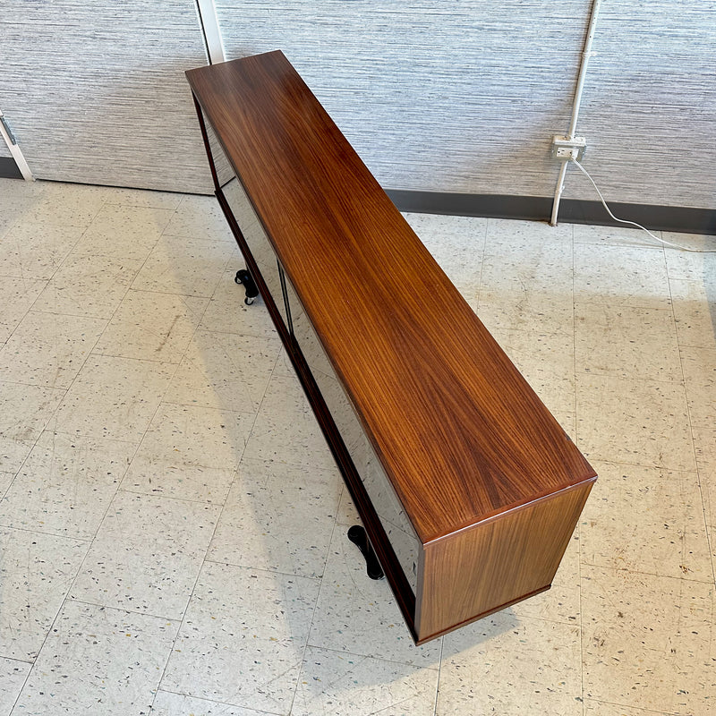 Low Narrow Danish Mid-Century Rosewood TV Stand By Sibast