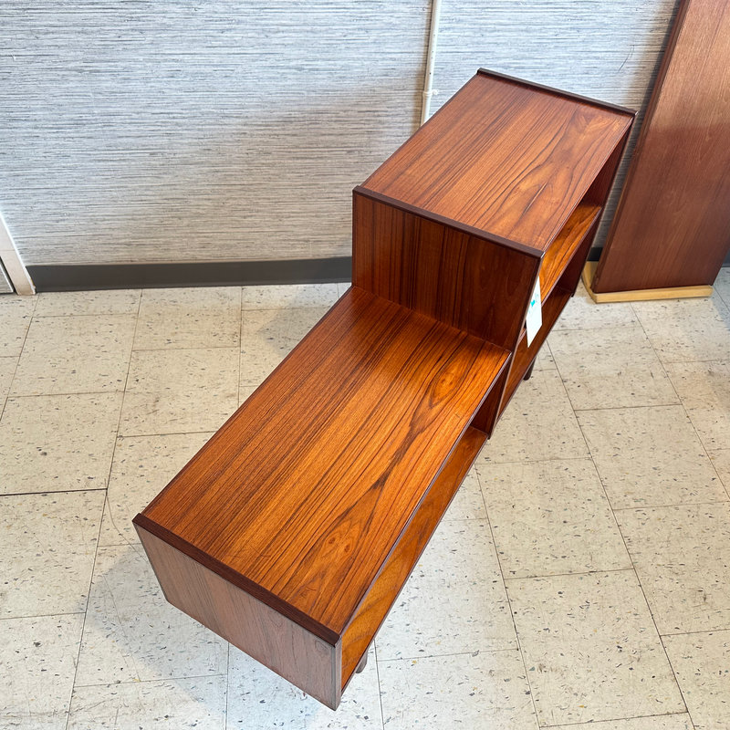 Mid-Century Teak 2-Tier Cabinet or Sofa Table