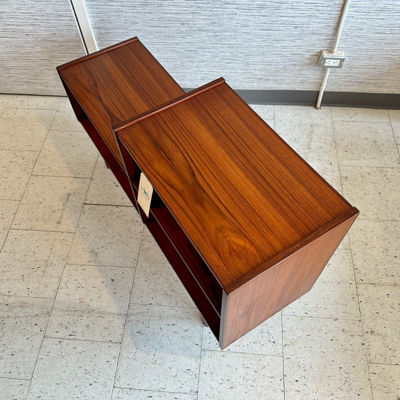 Mid-Century Teak 2-Tier Cabinet or Sofa Table