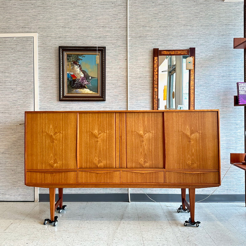 Mid-Century Danish Teak Highboard By EW Bach for Sejling Skabe