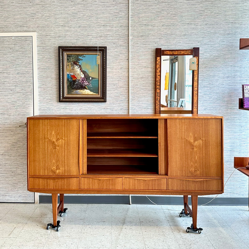 Mid-Century Danish Teak Highboard By EW Bach for Sejling Skabe