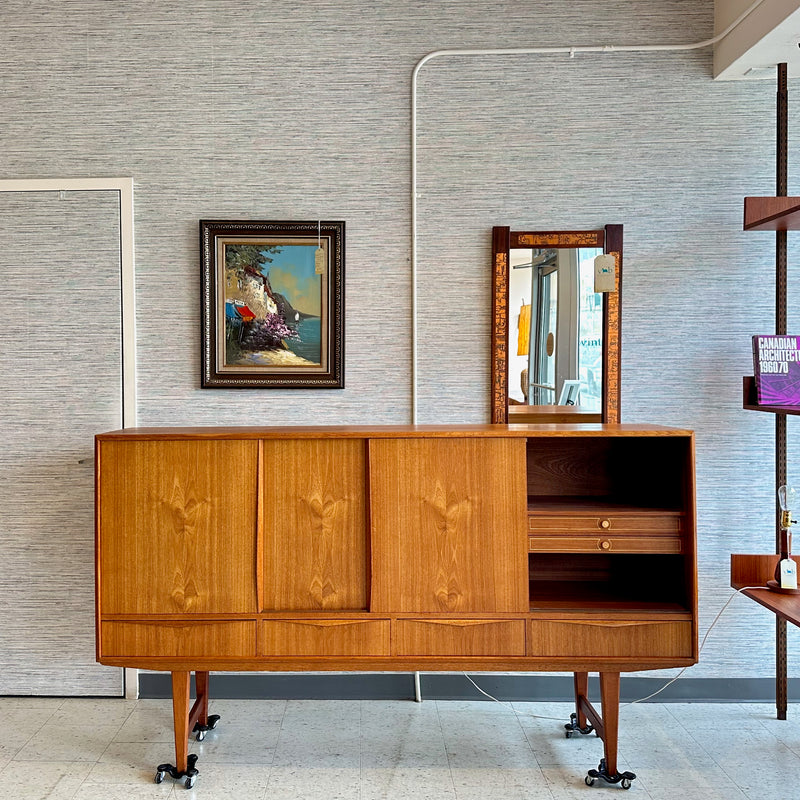 Mid-Century Danish Teak Highboard By EW Bach for Sejling Skabe