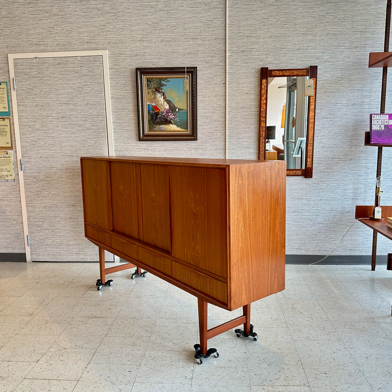 Mid-Century Danish Teak Highboard By EW Bach for Sejling Skabe