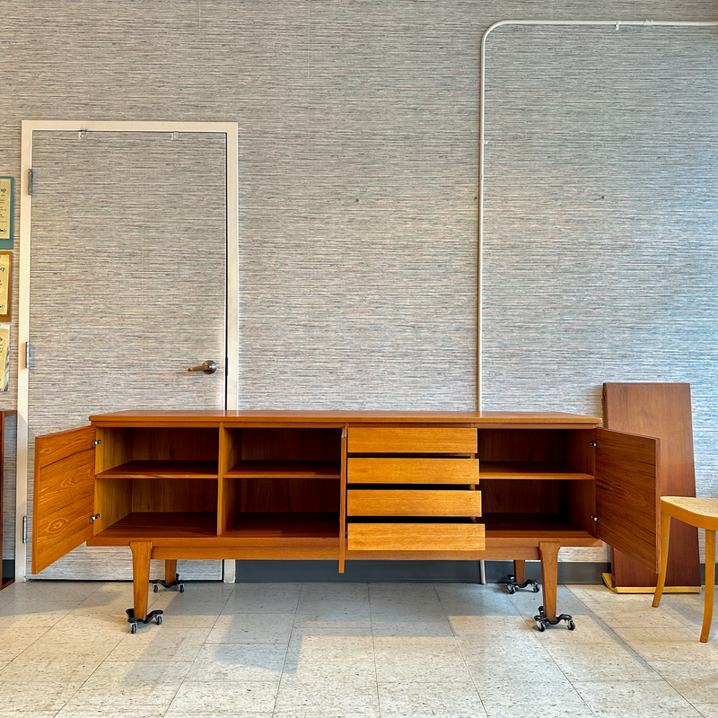 Mid-Century Danish Teak Minimalist Sideboard
