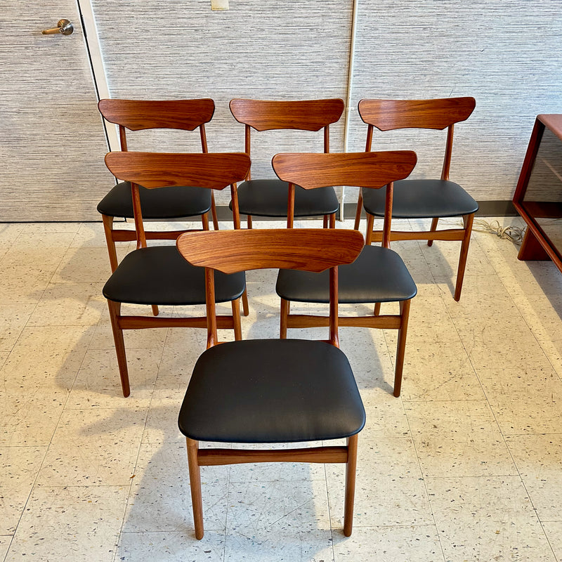 Mid-Century Dining Chairs By Schionning & Elgaard For Randers In Teak