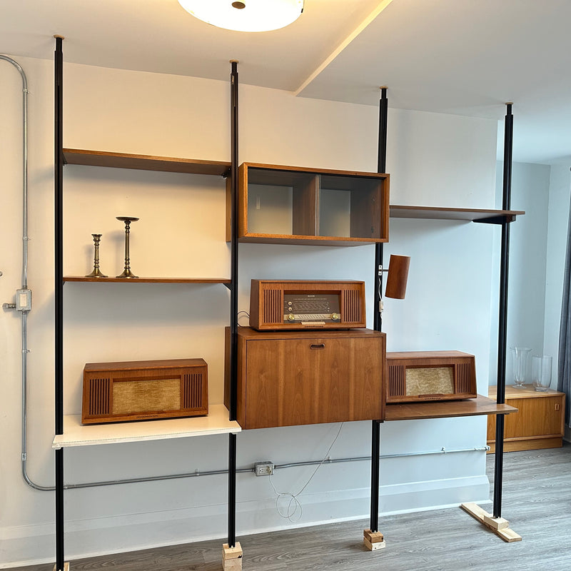 Mid-Century Freestanding Wall Unit By George Nelson "Omni"