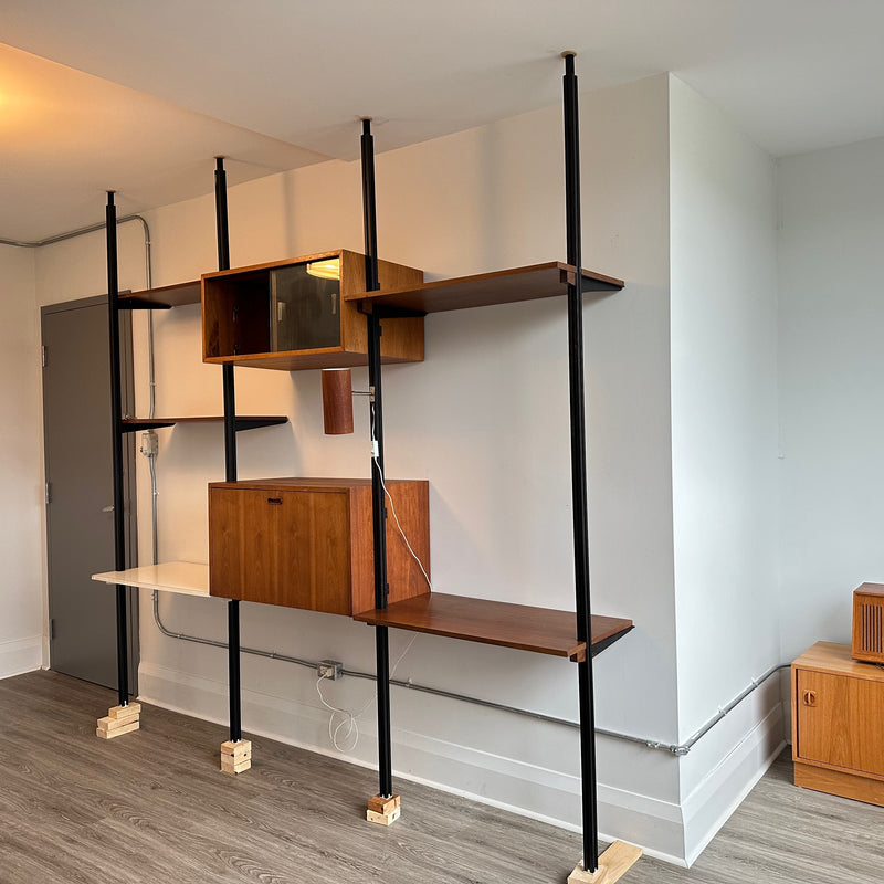 Mid-Century Freestanding Wall Unit By George Nelson "Omni"