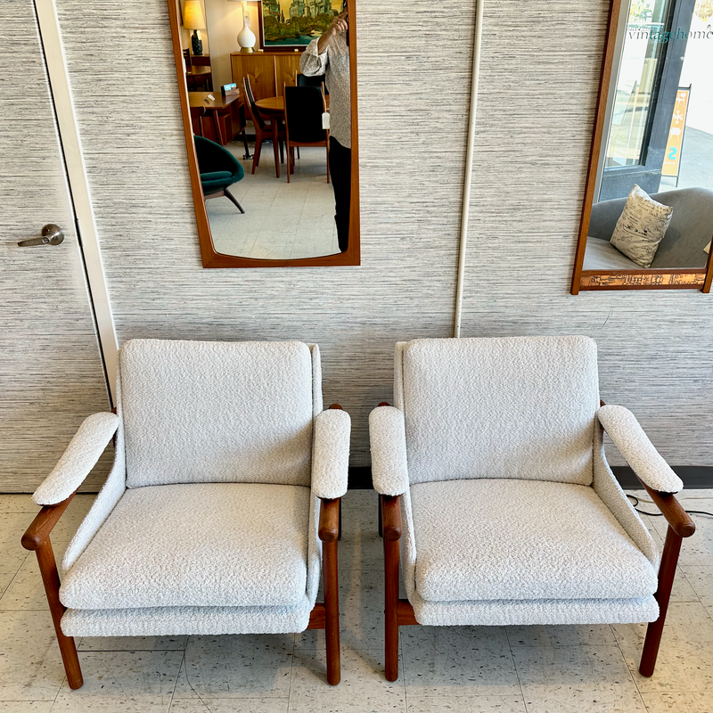 Mid-Century Modern Teak Armchairs In The Style Of Illum Wikkelsø