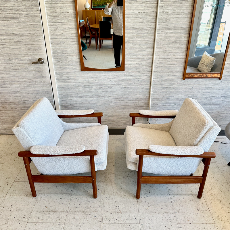Mid-Century Modern Teak Armchairs In The Style Of Illum Wikkelsø