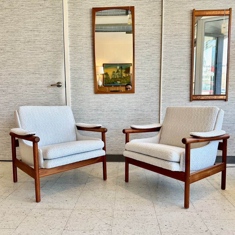 Mid-Century Modern Teak Armchairs In The Style Of Illum Wikkelsø