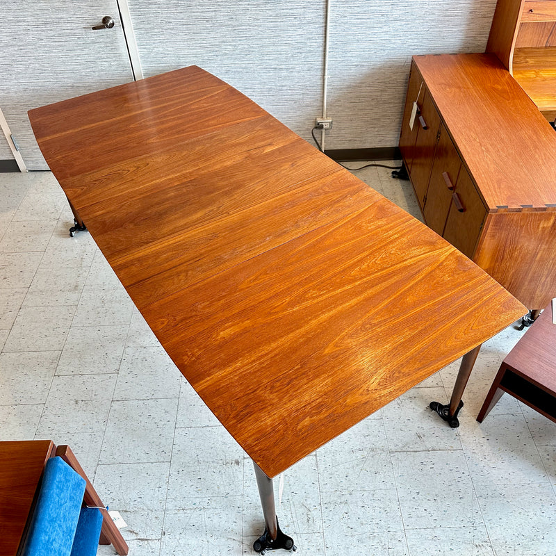 Mid-Century Modern Teak Extending Dining Table By Lane Furniture