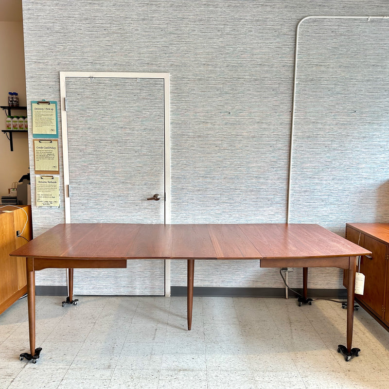 Mid-Century Modern Teak Extending Dining Table By Lane Furniture