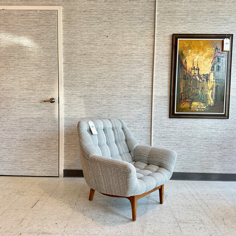 Mid-Century Modern Teak "Egg" Armchair By R Huber