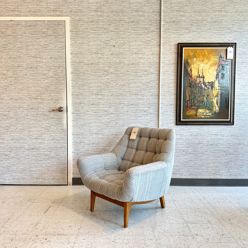 Mid-Century Modern Teak "Egg" Armchair By R Huber