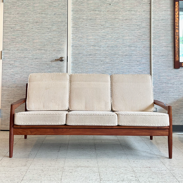 Mid-Century Solid Teak Sofa By Erik Ole Jørgensen For Tarm Stole