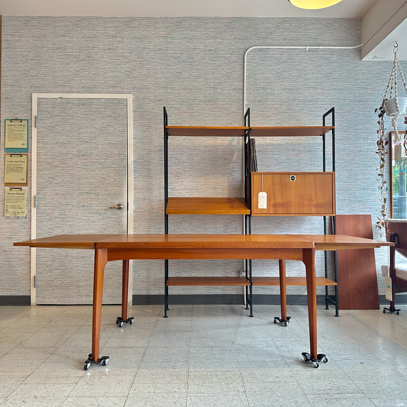 Mid-Century Teak Extendable Dining Table by Henry Kjaernulf For Vejle Stolefabrik