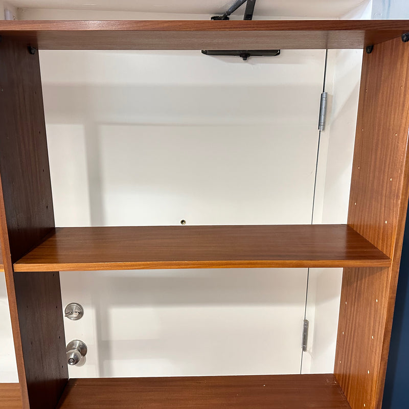 Mid-Century Teak Free Standing Wall Unit With Corner Unit